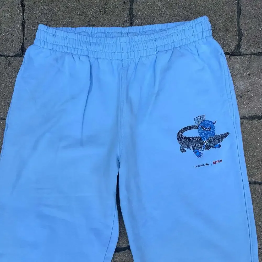 Lacoste x Bridgerton Netflix Joggers Crocodile Alligator Size 44